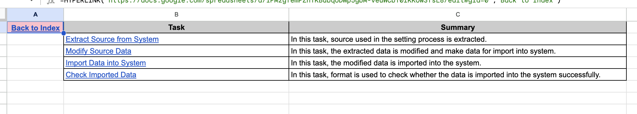 Task Sheet